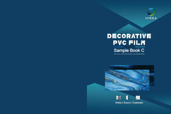  Filme de PVC decorativo Hisea selecionado livro de amostra C