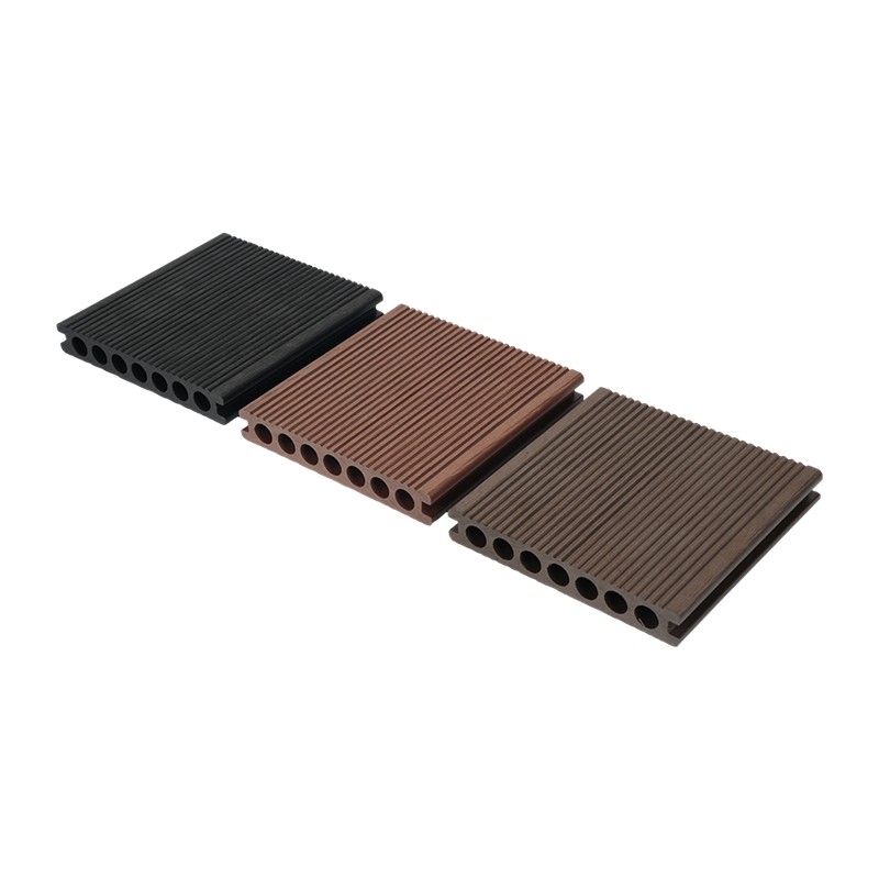 Placas de deck oco para terraço externo composto de madeira e plástico