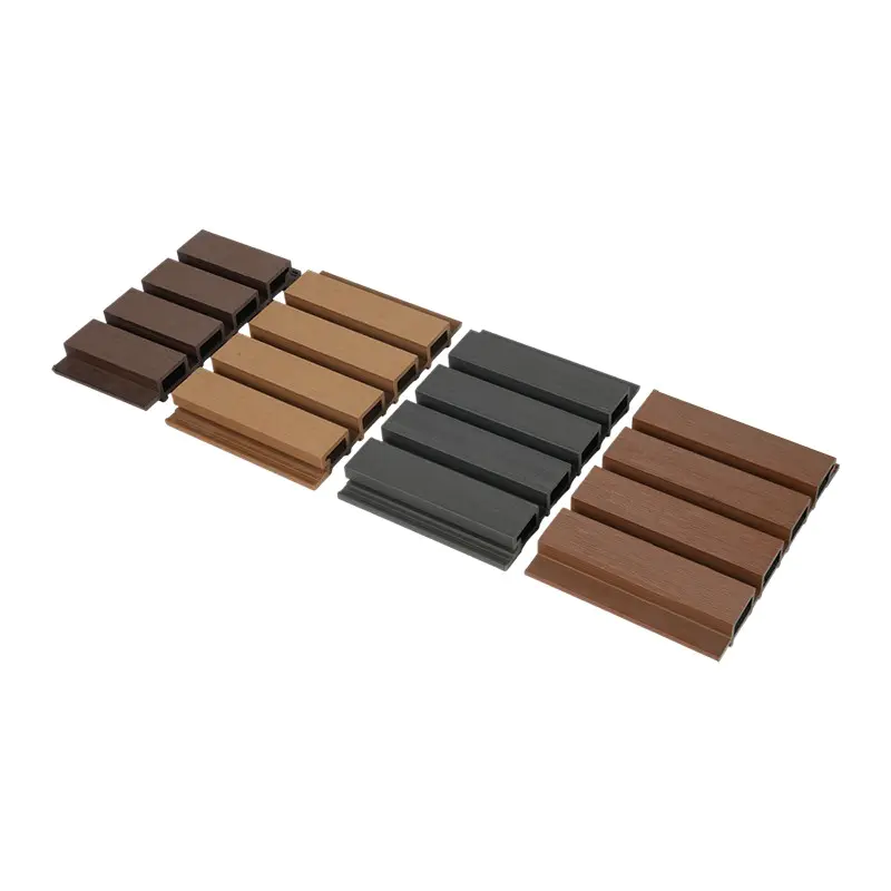 Painel de parede WPC coextrudado anti-UV externo de 219 × 26 mm